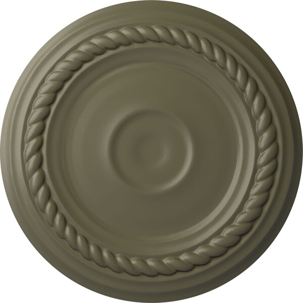 Ekena Millwork Small Alexandria Ceiling Medallion (Fits Canopies up to 4 5/8"), 7 7/8"OD x 3/4"P, Spartan Stone CM07ALSSF - main